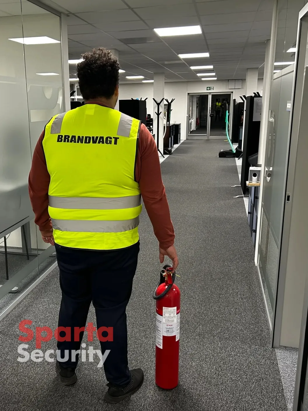 Brandvagt til stede ved fortrolig lokation i Odense under ombygning af sprinkler og ABA anlæg, med døgnbemanding indtil systemerne var genoprettet1