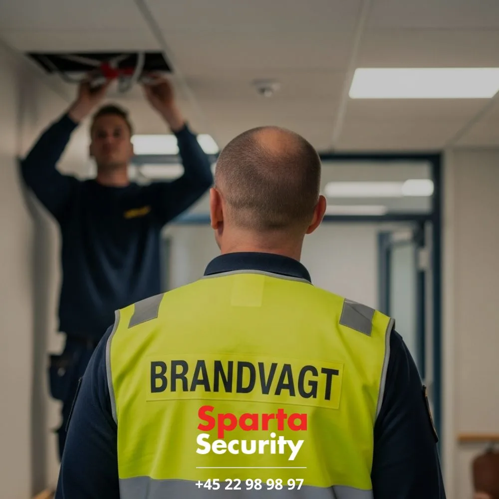 brandvagt udskiftning af sprinklere brandvagt brandvagter professionel brandvagtfirma jylland fyn sjælland