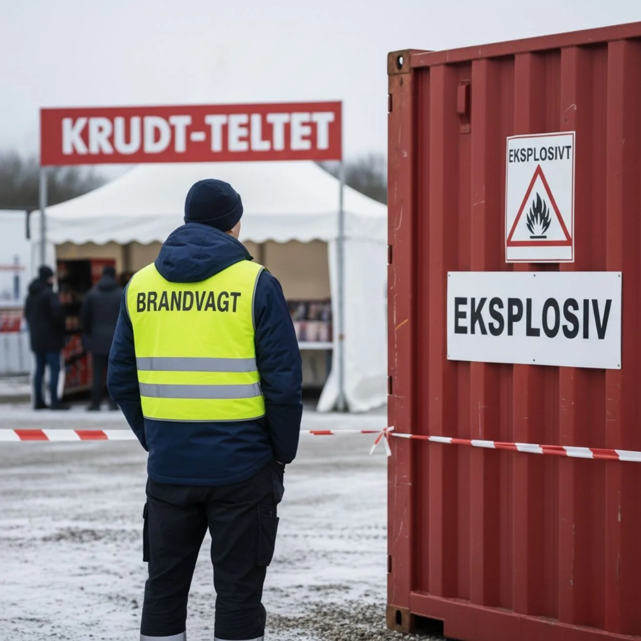 Brandvagt Nykøbing Sjælland 36 Brandvagt Fyværkeri Container1